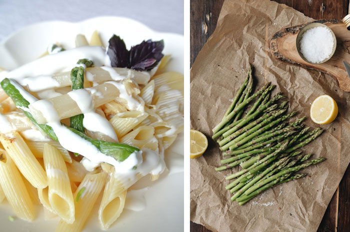 recipe asparagus cream pasta